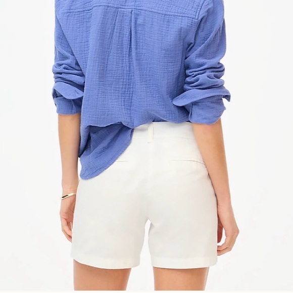 J. Crew NWT Women's White Shorts 5 inch inseam Size 8 - Picture 2 of 7